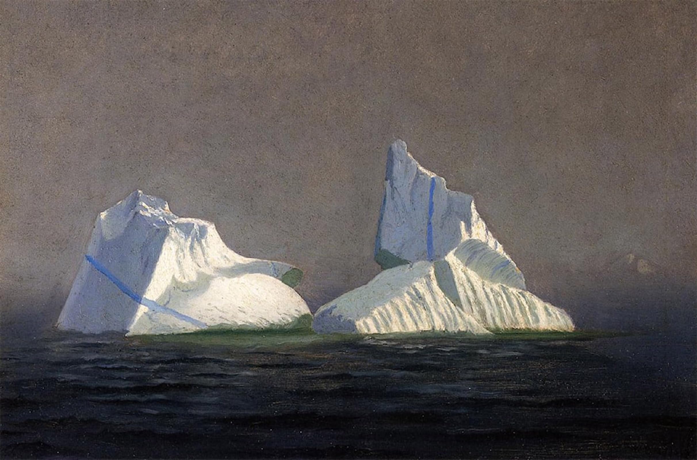 Tableau icebergs de William impression sur toile 60x90cm - 5
