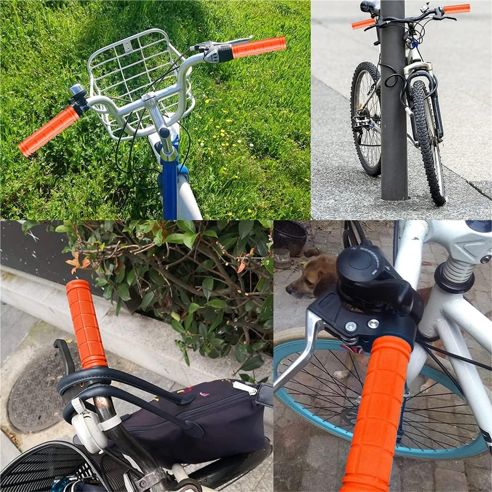 Uchwyty hamulcowe, 24 pary, uchwyt na kierownicę rowerową, antypoślizgowy, miękki gumowy uchwyt, osłona ochronna