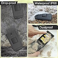 Vista 3 de Unifone S22 Teléfono Plegable Resistente Desbloqueado (16GB) Pantalla Táctil de 2.8'' Teléfono Celular Inteligente Android 11, IP68 Resistente al