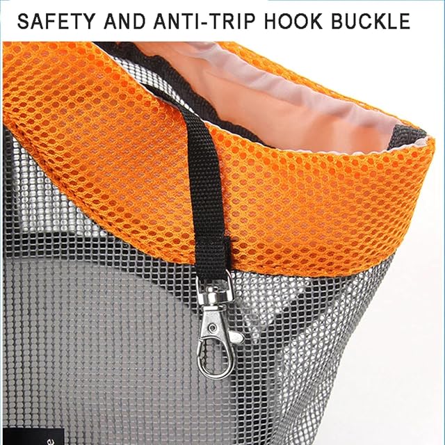 Foto 5 de 6 de BICHONG Bolsa portátil de Verano para Perros y Gatos, Bolso Plegable con Cremalleras de Seguridad