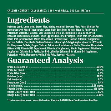Nutro Natural Choice Large Breed Adult Dry Dog Food, Lamb & Rice, 30 lb