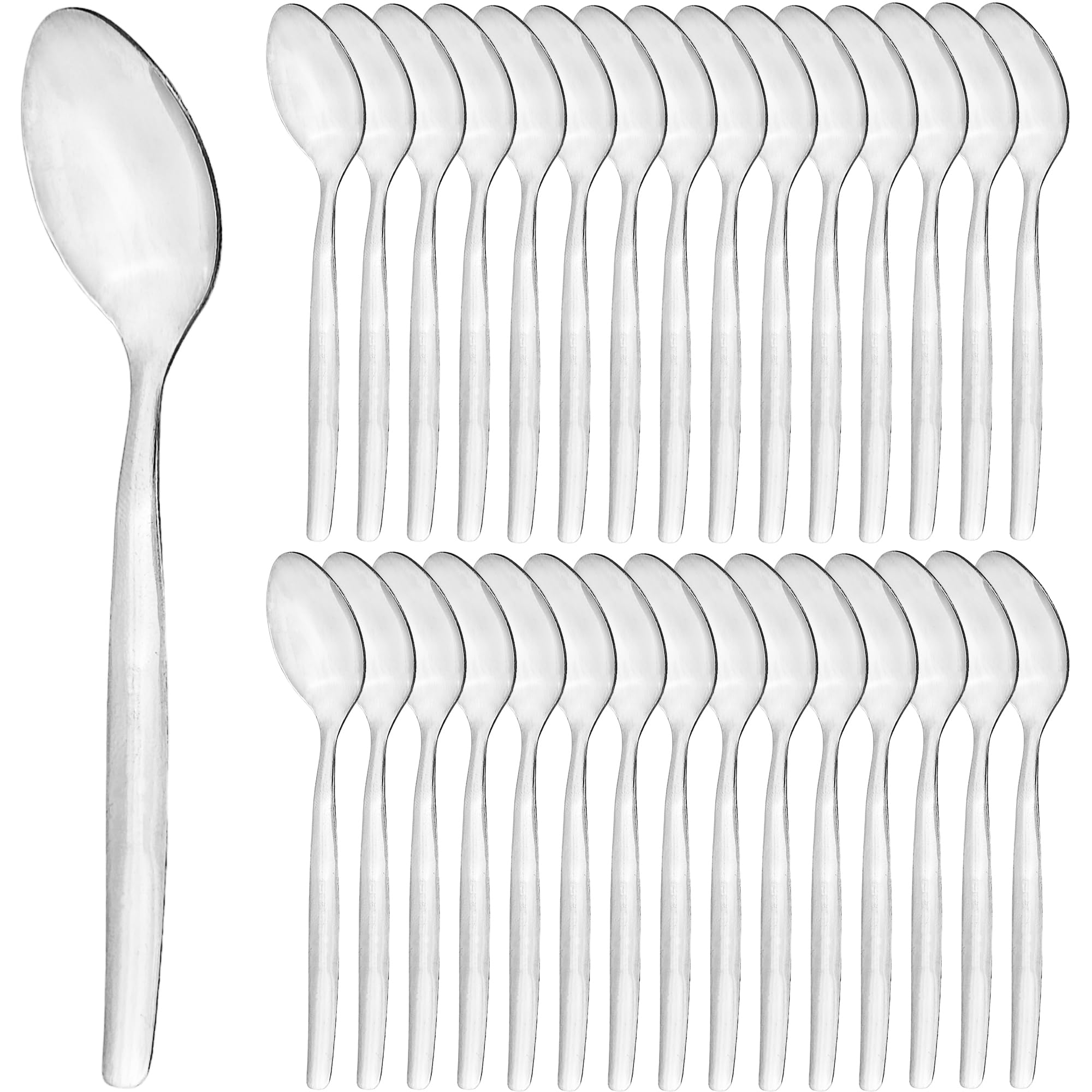 Kaffeelöffel aus Edelstahl - 96 Stück -Teelöffel Dessertlöffel 6 bis 96 Stück auswählbar, Kleiner Löffel 11,5cm für Zuhause, Restaurant, Küche, Spülmaschinenfest