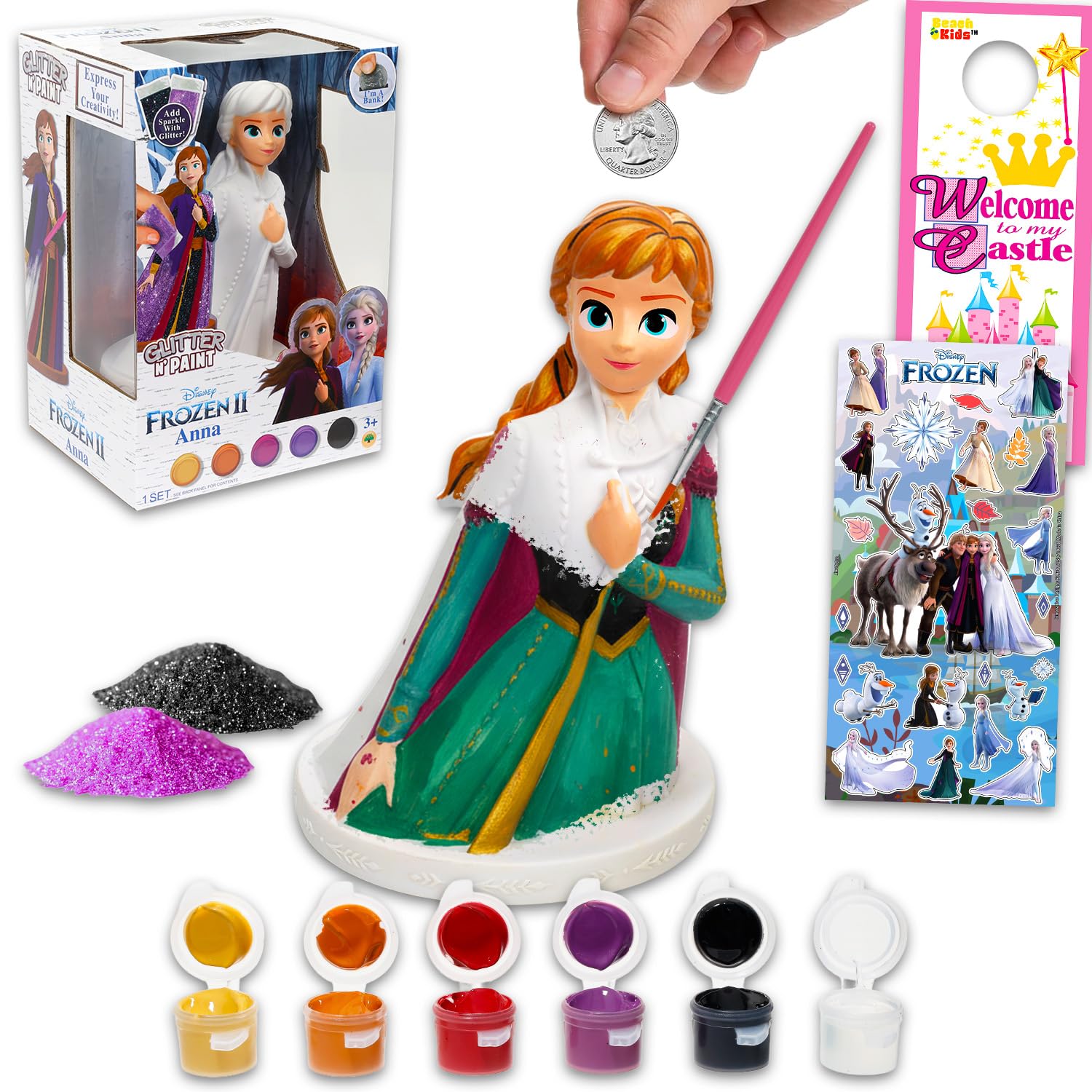 Tirelire Disney Reine des Neiges à faire soi-même pour apprendre à économiser