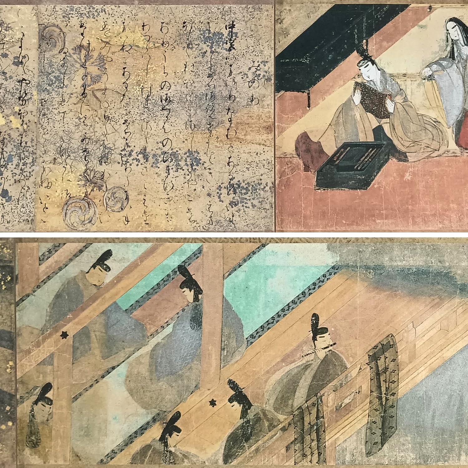 国寶 源氏物語繪巻 五島本/便利堂/やや傷や汚れあり 縮小絵巻物〈国宝 源氏物語絵巻 五島本〉京都便利堂オンラインショップ