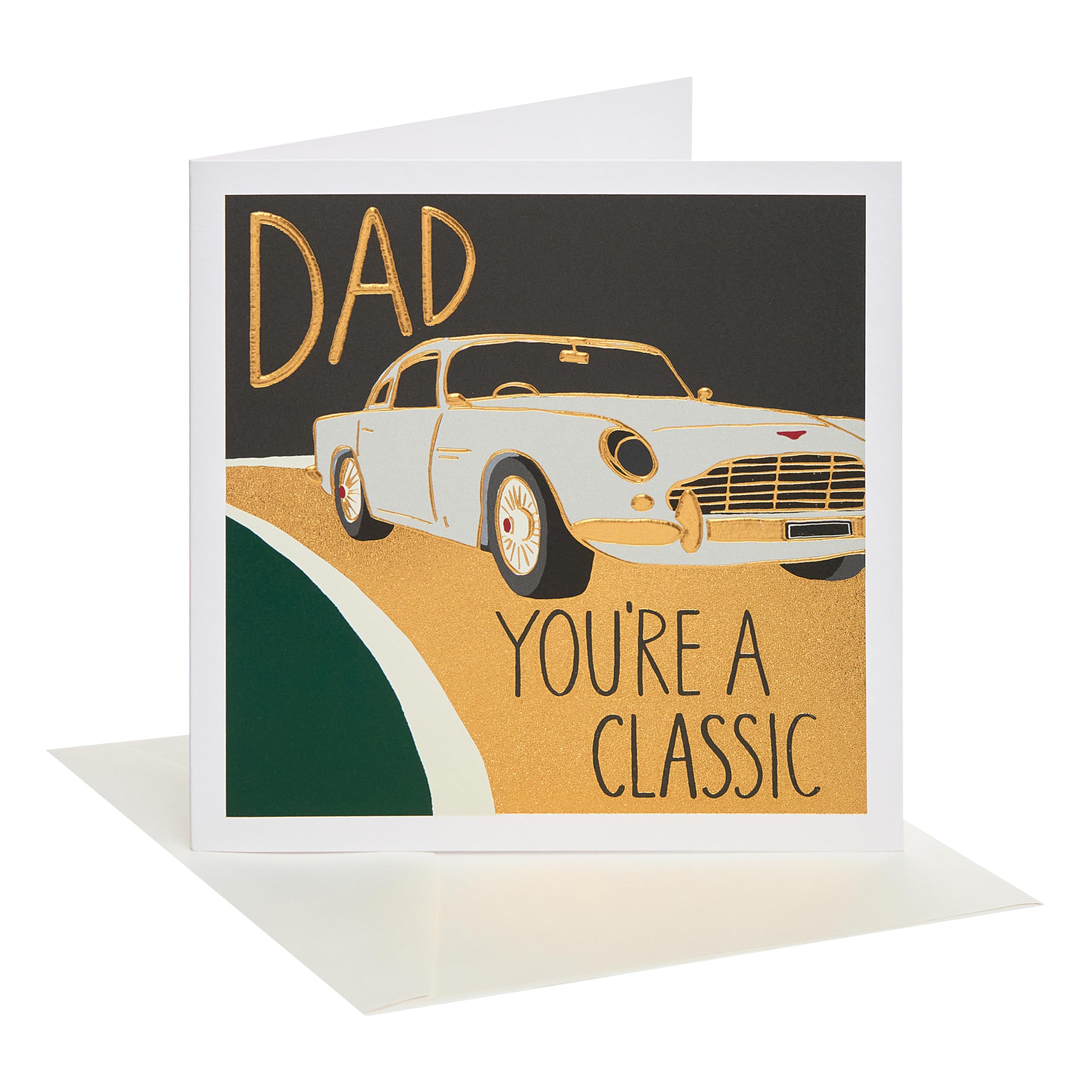 UK Greetings | Father's Day Card for Dad | Card for Dad, Grandad, Husband | Him, Boys, Men | Classic Car Design | With Envelope | 15.9 x 15.9 cm โ image 1