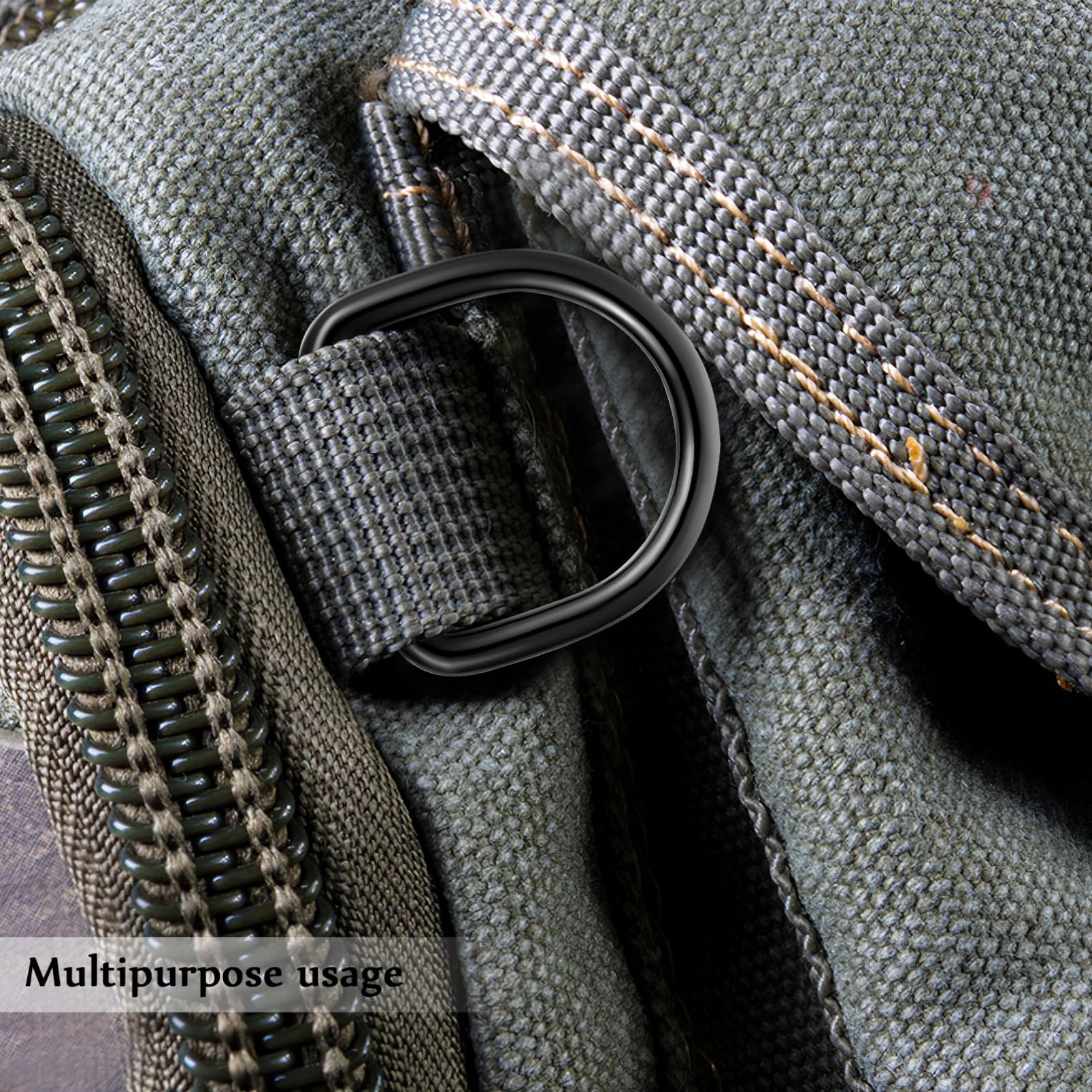 60piezas Anillos d Metálicos Para Manualidades Hebillas Resistentes Para Bolsos y Correas De Perro Diseño Simple y Duradero Para Proyectos De Costura y Accesorios