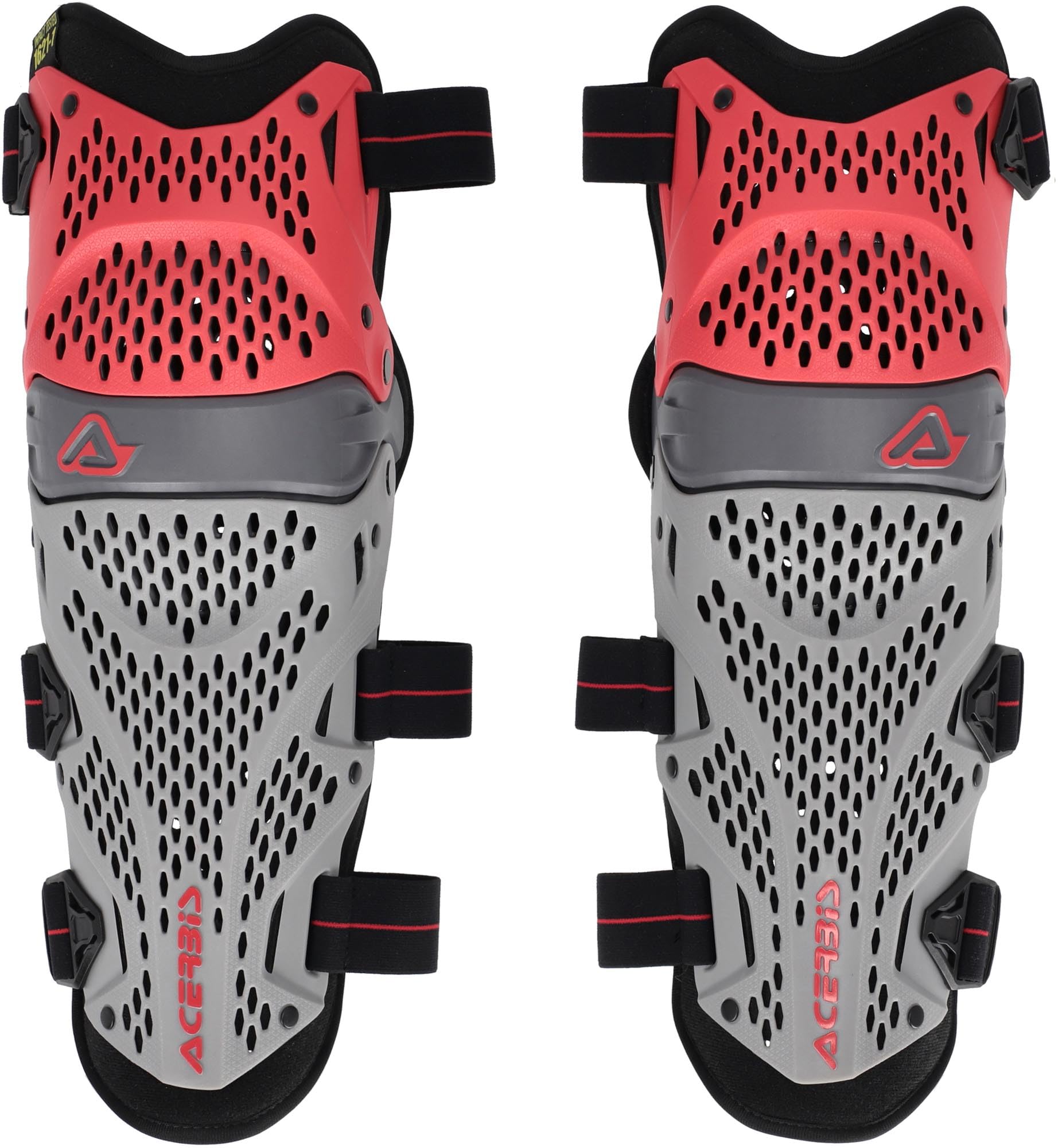 Acerbis Impact Pro Knieprotektoren, rot/grau
