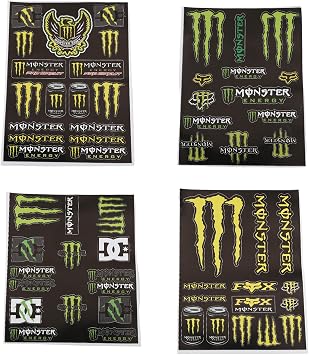 4Pcs Claw Mark Stickers,Cool Waterproof Vinyl Decals, Funny Scratch Print Car Sticker for Helmet Bike Skateboard Laptop Luggage,Outdoor Sports Decoration