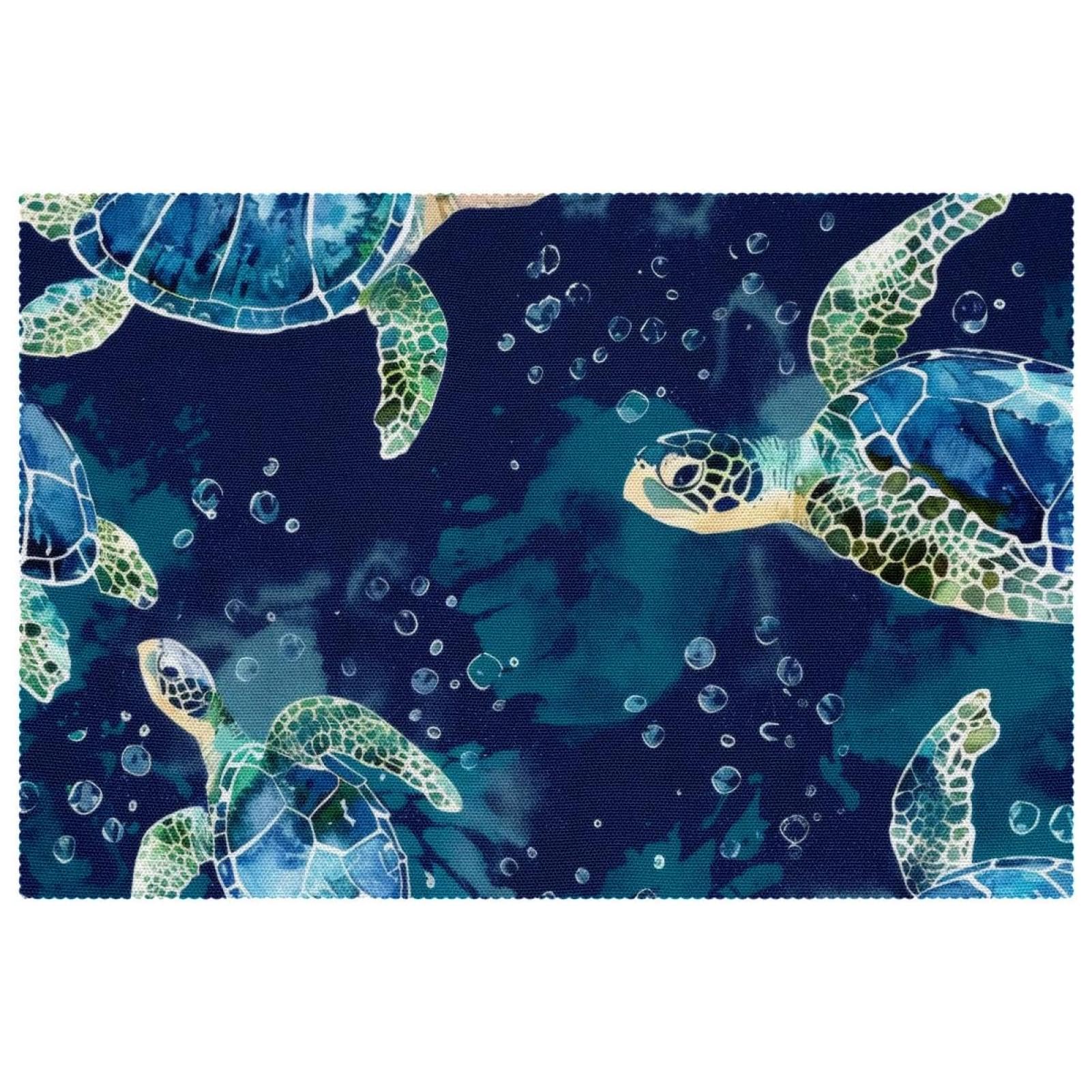 Set de table tortue de mer résistant à la chaleur pour protéger vos meubles en bois