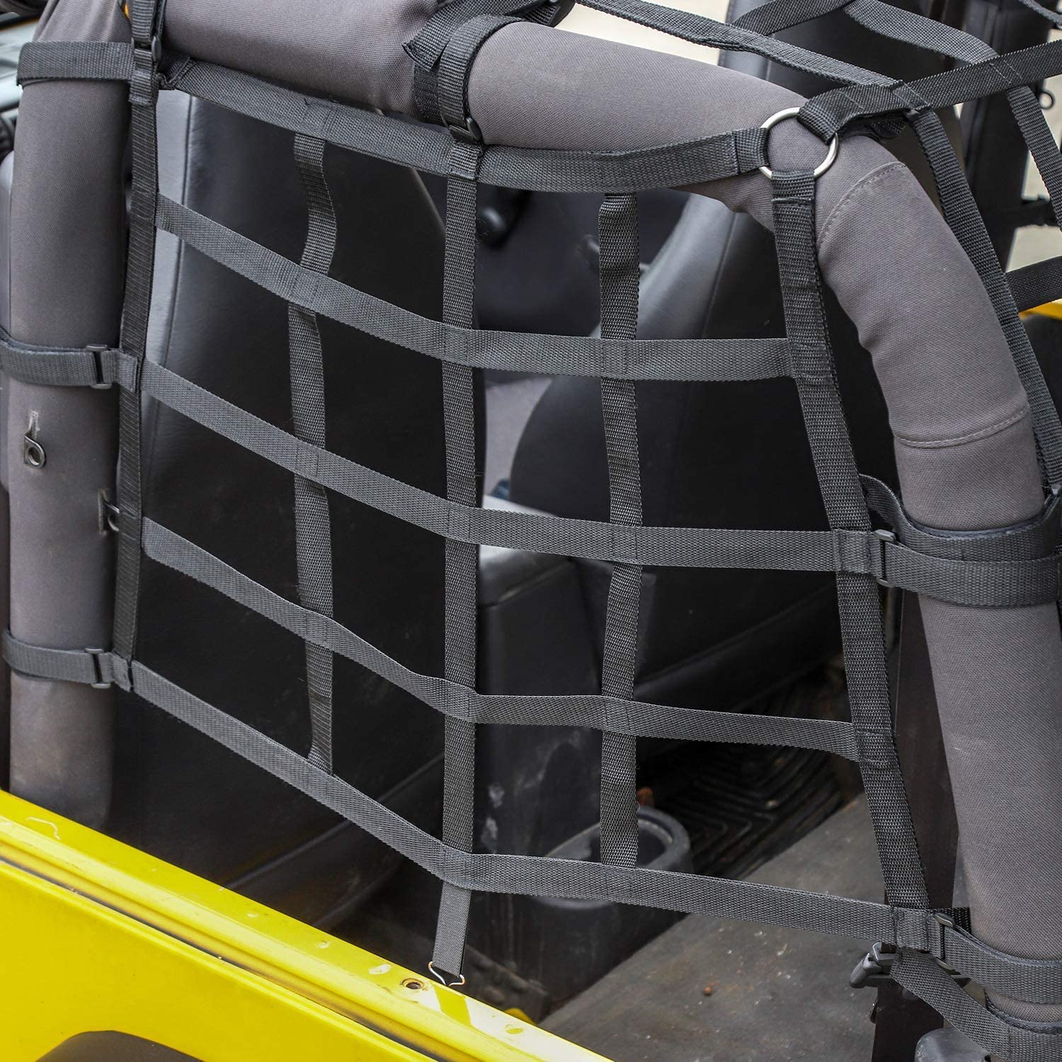 Red de Malla para Techo de Carga, Red de sujeción Protectora para Carga, Red de Maletero para Jeep Wrangler TJ 2 Puertas 1997-2006