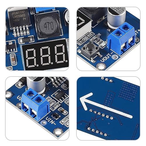 Miniatura 3 de 3 unids LM2596 LM2596S Convertidor Buck DC-DC 4-40V a 1.25-37V 2A Regulador de Voltaje Reducido Módulos de potencia Tablero ajustable Módulo