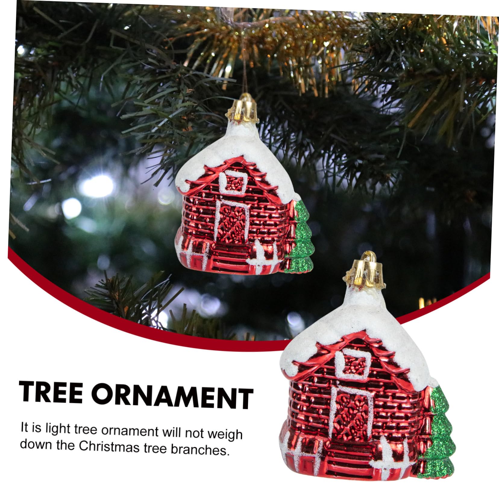 Cabilock 30 Piezas decoración del árbol de Navidad Adornos de árbol de bastón de Suministros de Navidad Colgantes navideños Christmas Tree Colgante Rojo de Navidad Colgantes Rojos