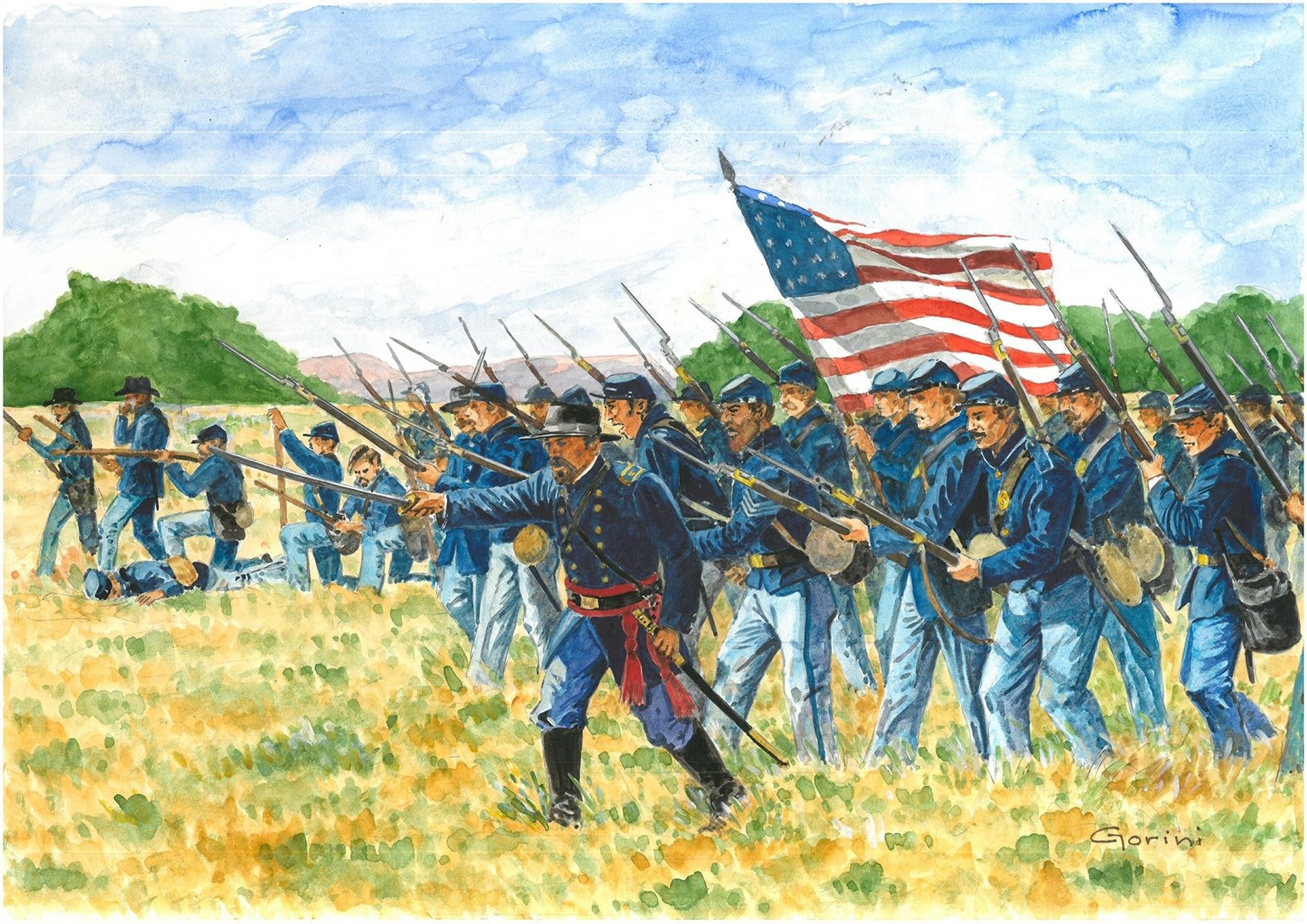 Italeri 1/72 Union Infantry # 6177, S, Blue,white