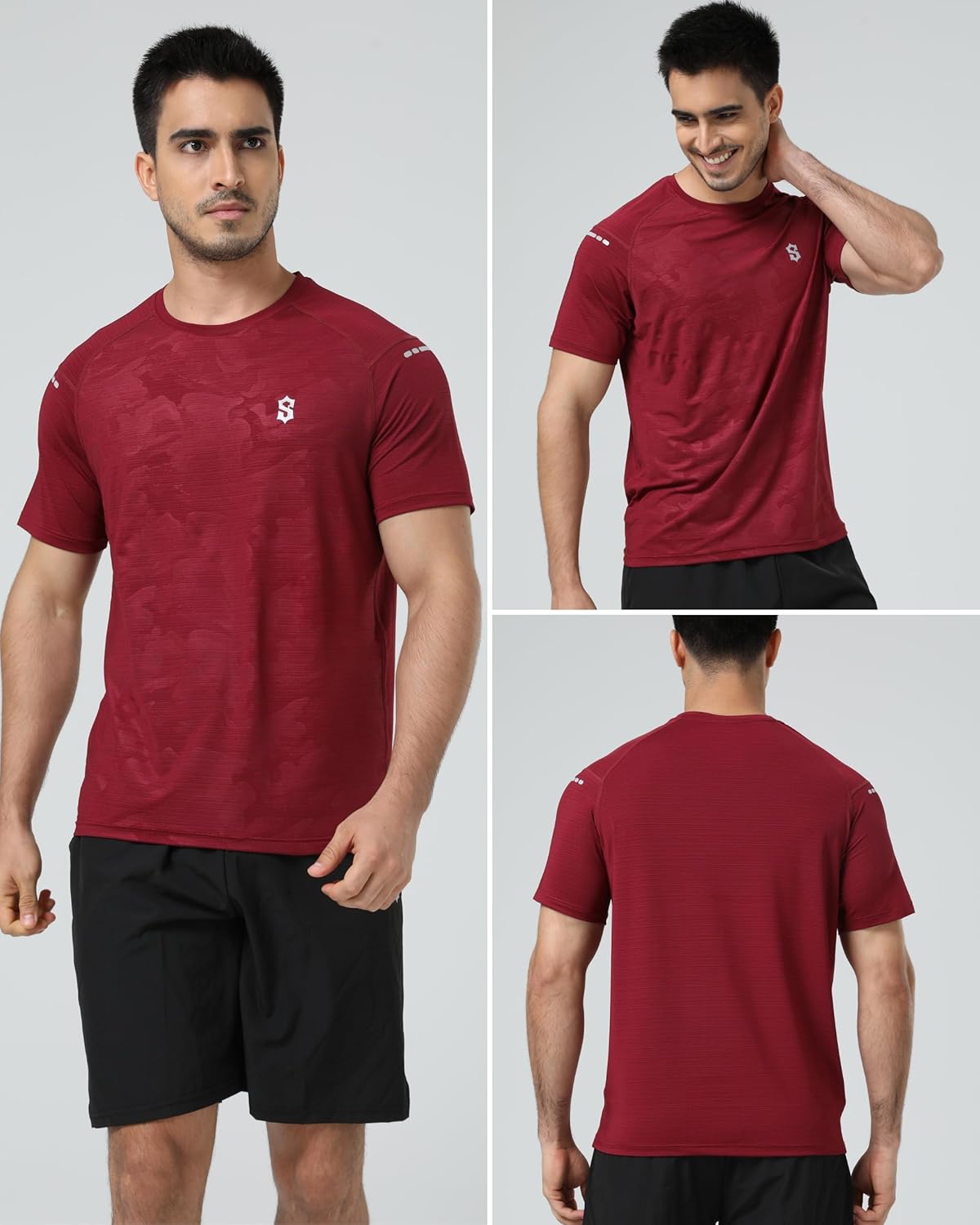 Men's Dry Fit Workout Shirts - Moisture-Wicking, Quick-Dry, 4-Way Stretch Premium Athletic Tees for Running & Sports - Image 6