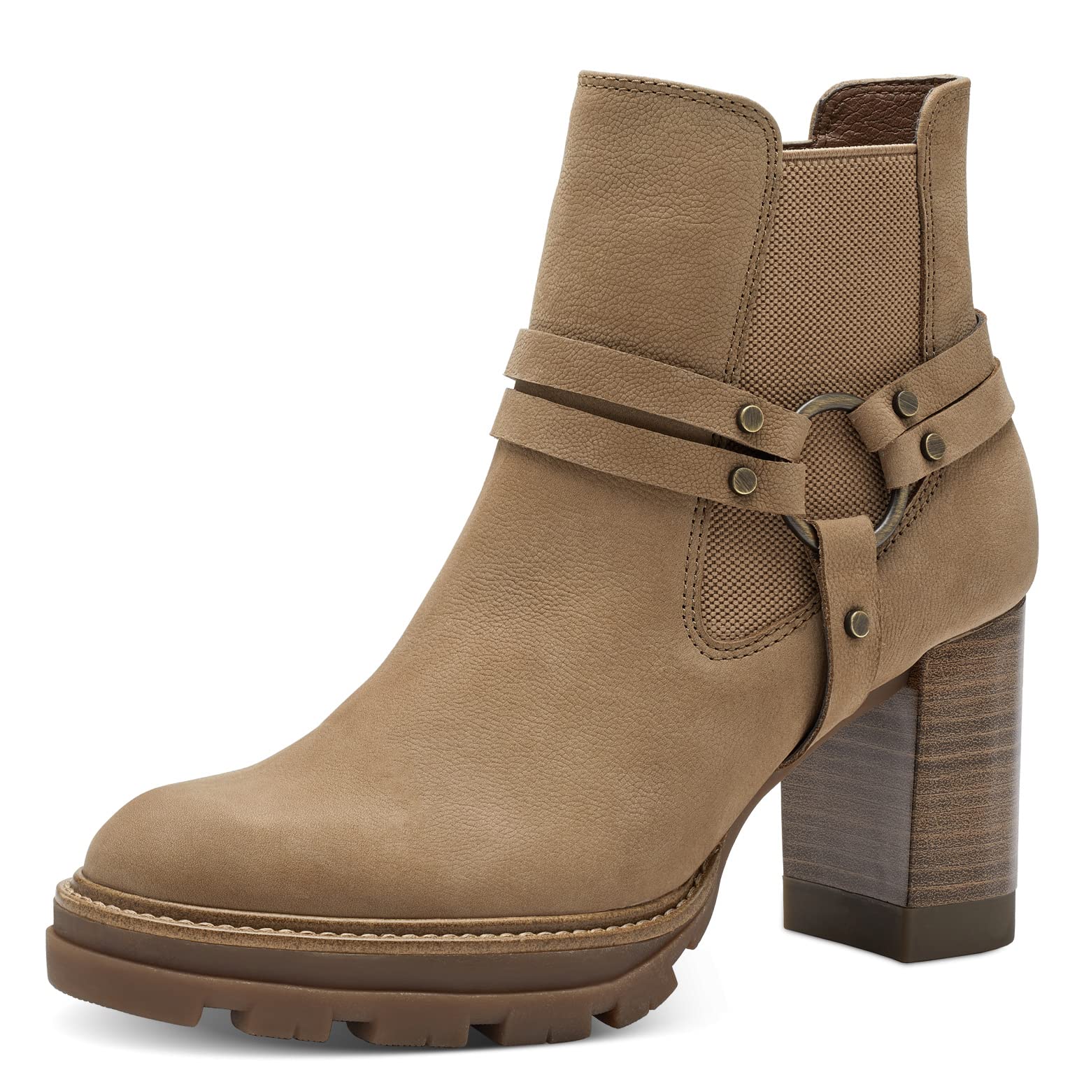 Tamaris Women Ankle Boots, Ladies Ankle Boots,TOUCHit-Footbed,Low Boots,Half Boots,Bootie,Ankle high,Zipper,Camel,39 EU