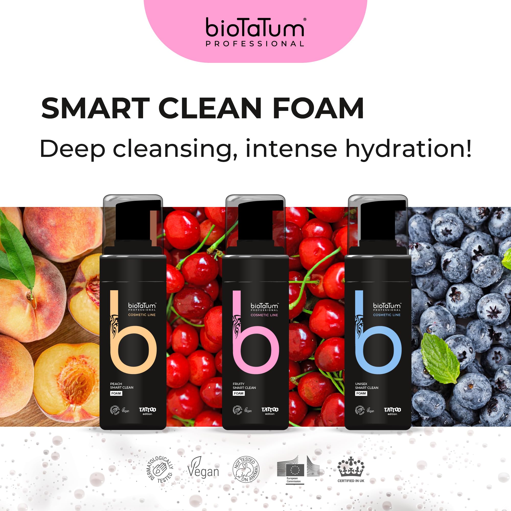 bioTaTum Tattoo Aftercare Foam Cleanser, Cleansing Foam, Soap Tattoo Wash, Professional Tattoo Cleaning Wash, Tattoo Cleaning - Image 3