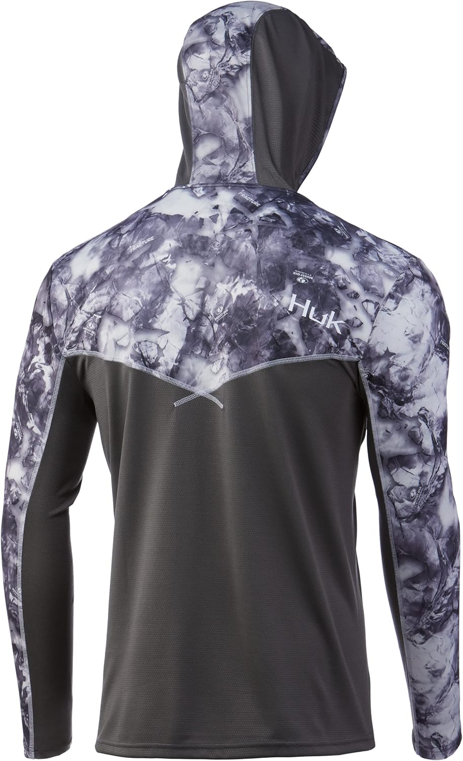 HUK Mens Icon X Camo Hoodie |UPF 50+ Long-Sleeve Fishing Shirt