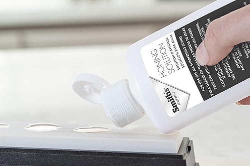 Miniatura 7 de Smith's DCS4 Diamond Combo de piedra de banco y solución de afilado HON1-4 onzas, color blanco