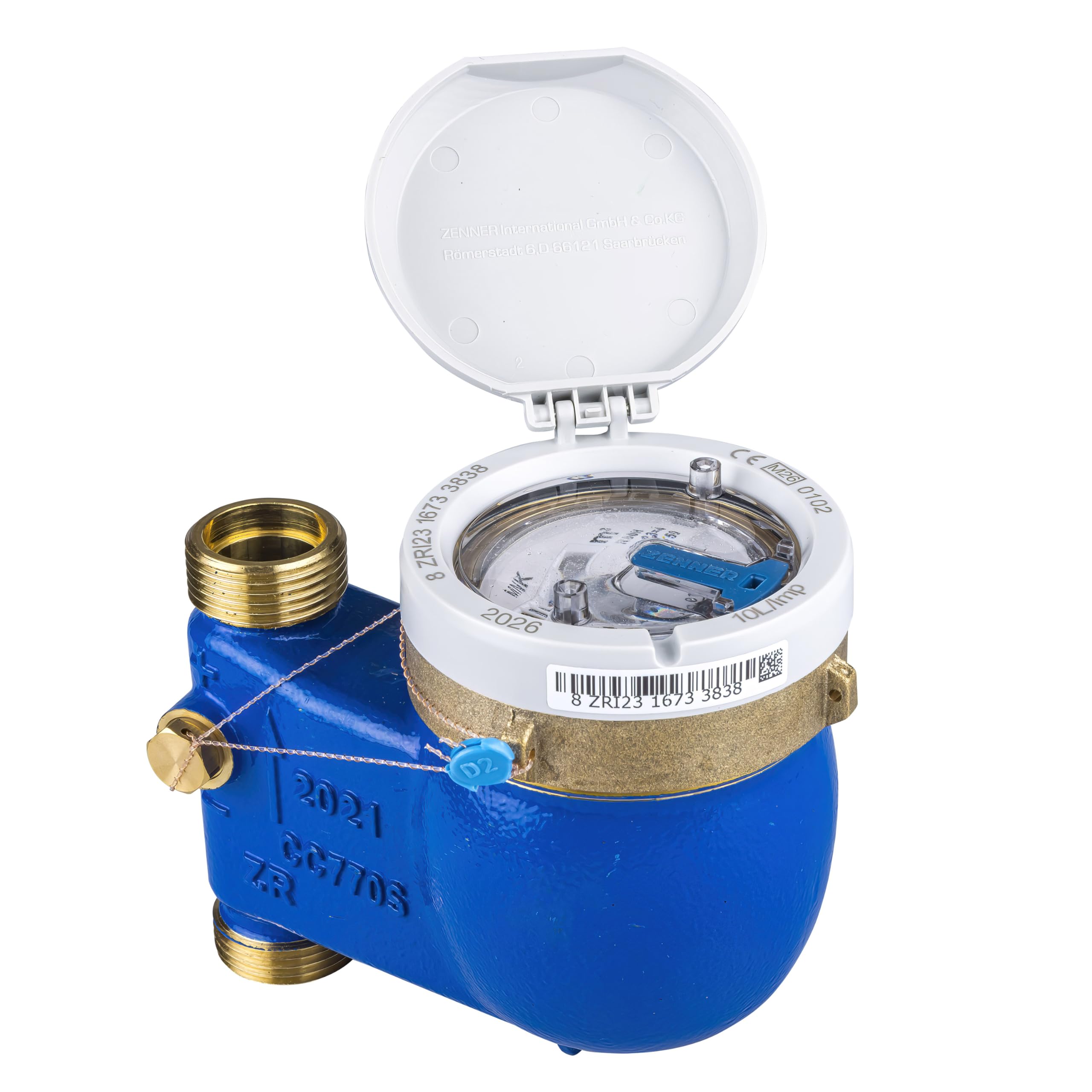 Zenner International MNK-N-ST QN 2,5 - Contatore dell'acqua domestico, verticale