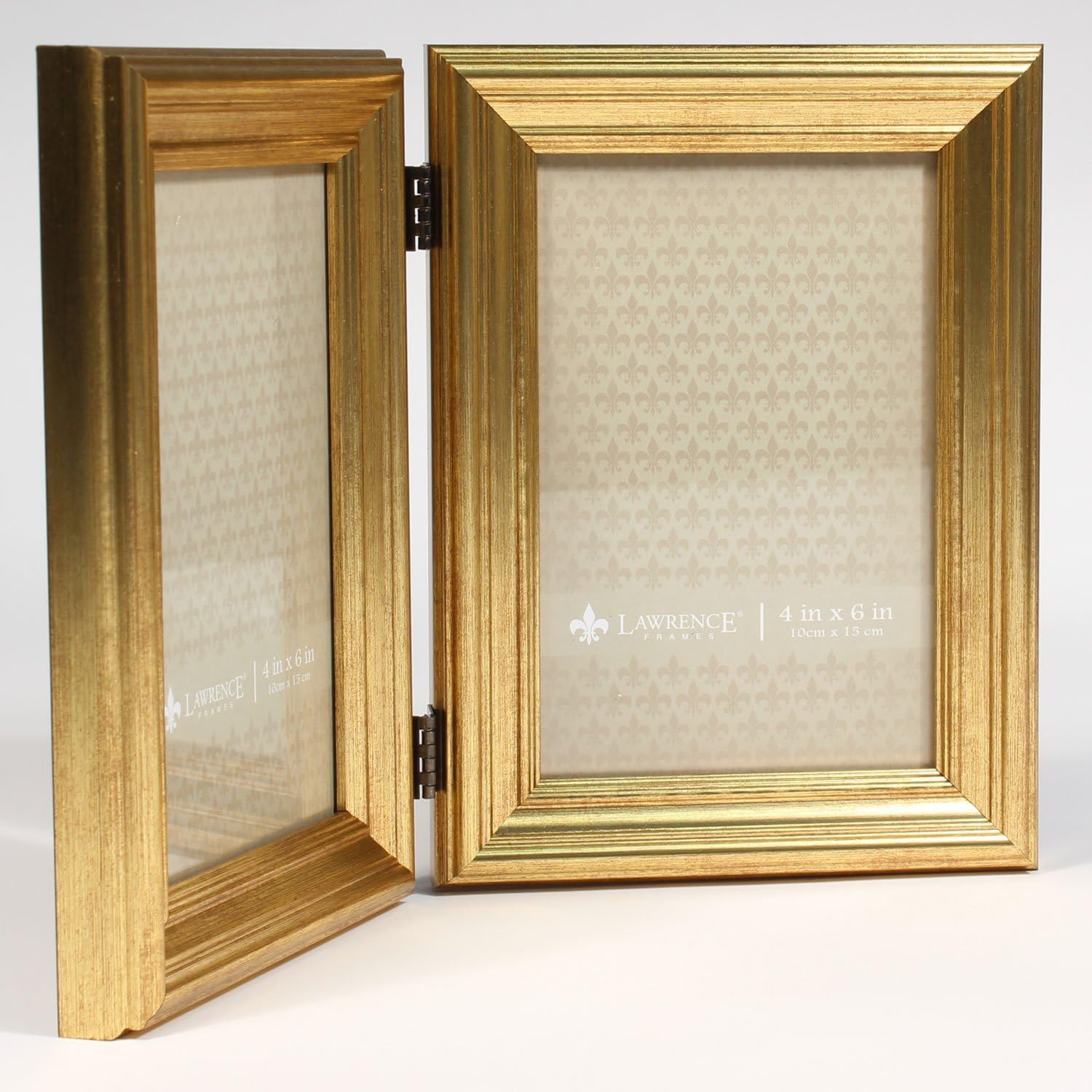 Buy Lawrence Frames 4x6 Hinged Double Sutter Burnished Gold Picture Frame Online at Lowest Price
