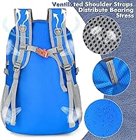 Vista 5 de ZOMAKE Mochila plegable ligera 30L, mochilas plegables para senderismo, mochila plegable compacta resistente al agua para viajes