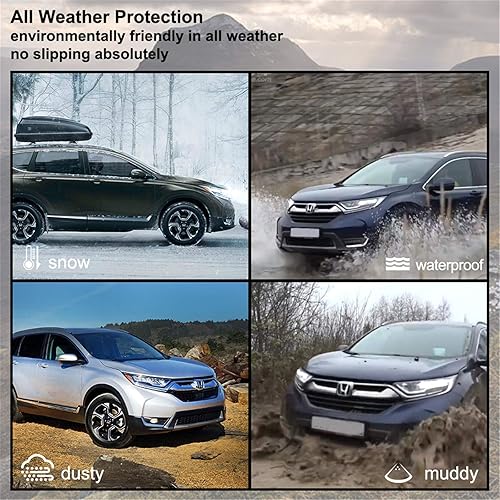 Miniatura 5 de KIWI MASTER Alfombrillas compatibles con Honda CR-V 2017-2022, accesorios para todo tipo de clima, alfombrillas delanteras y traseras de 2 filas de