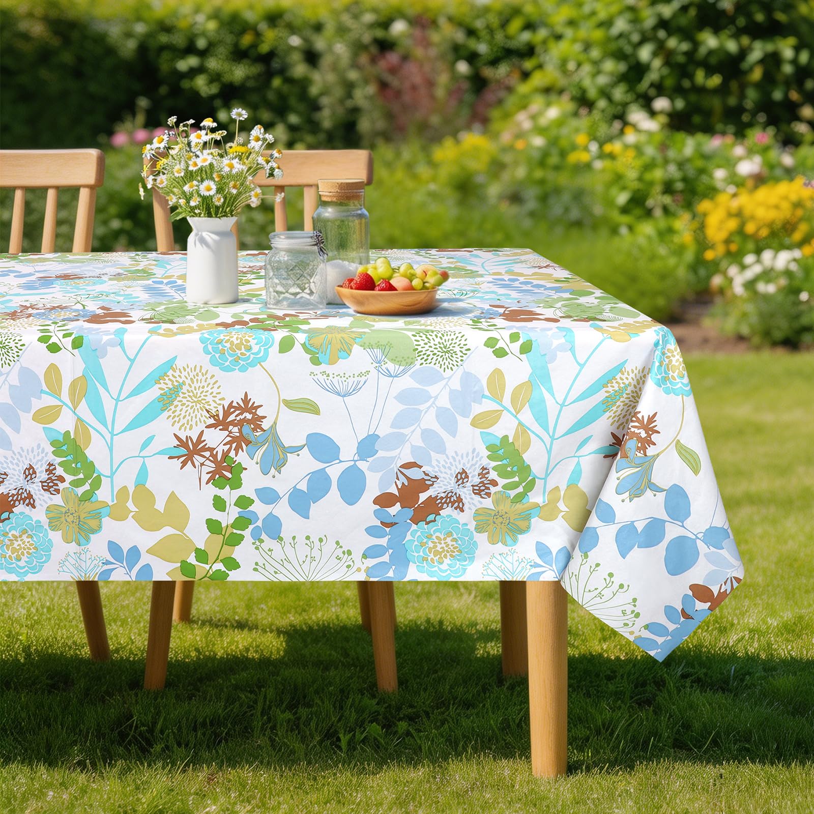 Nappe imperméable en PVC facile à nettoyer pour protéger la table des taches