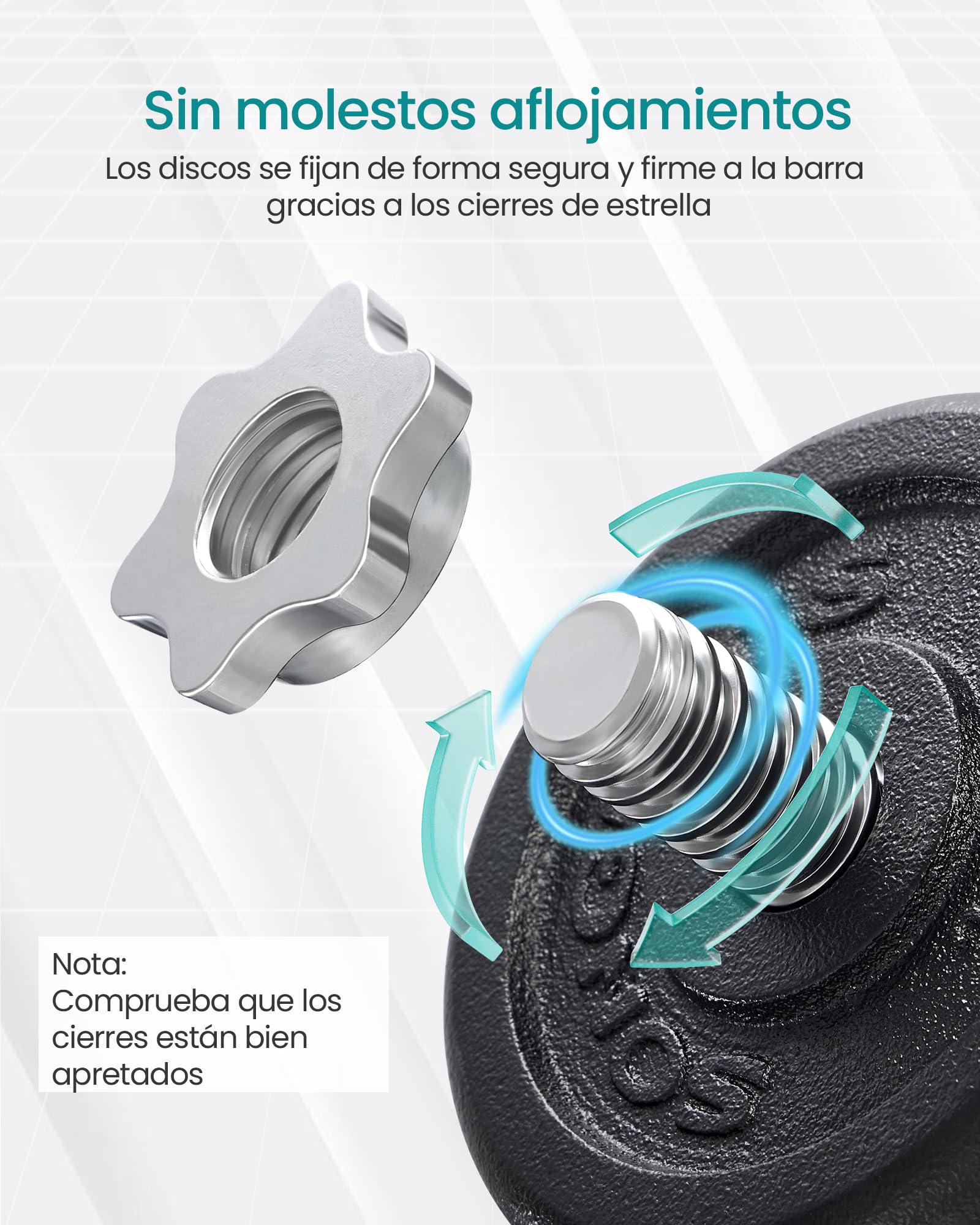 SONGMICS Juego de Mancuernas Ajustables de Hierro Fundido, con Barra Adicional,para Hombres y Mujeres, Entrenamiento de Fitness, Levantamiento de Pesas en el Gimnasio de casa