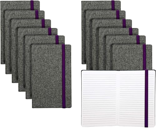 Miniatura 9 de Samsill Cuaderno de escritura de tamaño clásico, tapa dura, 5.25 x 8.25 pulgadas, 120 hojas a rayas (240 páginas), color rojo