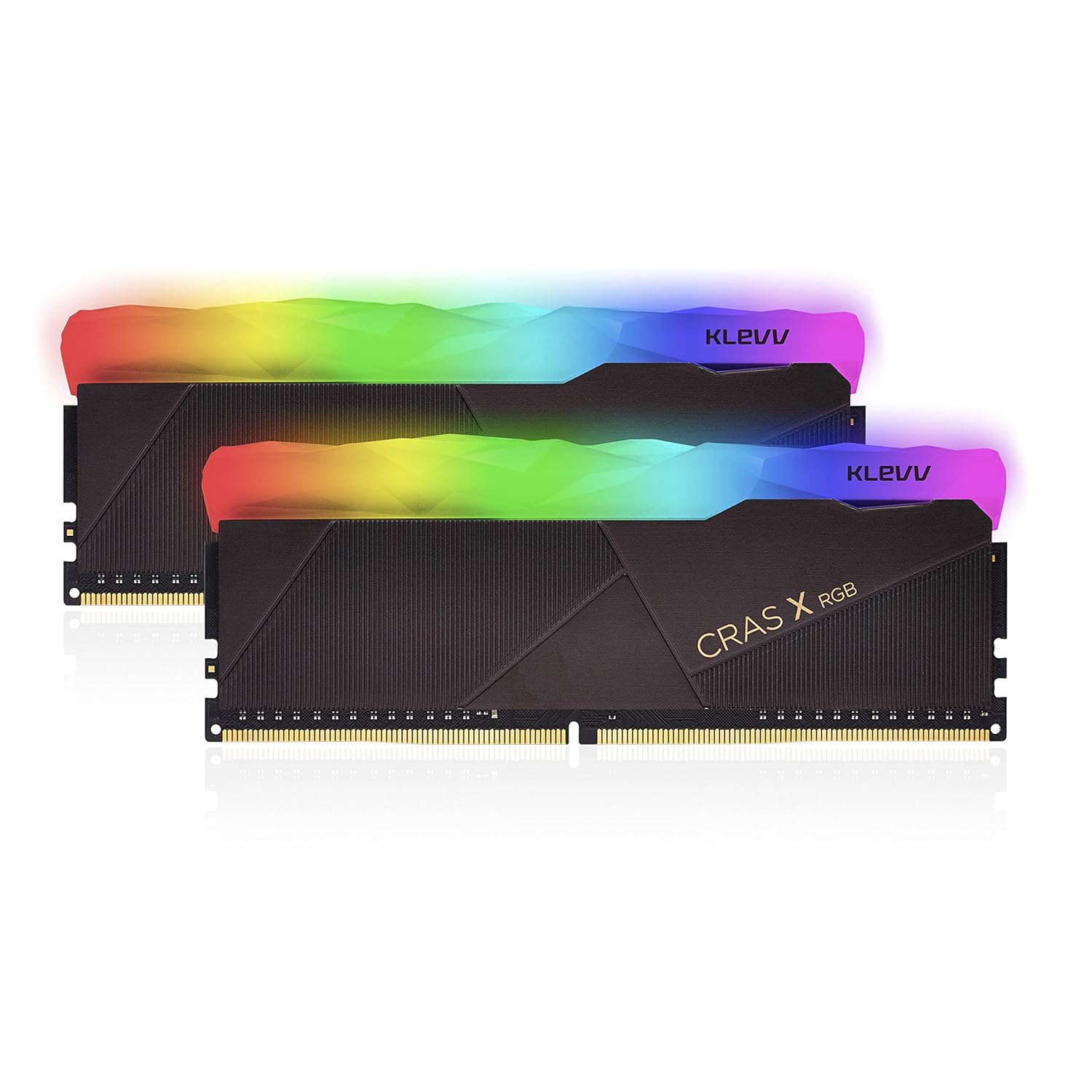 KLEVV CRAS X DDR4 RGB 16GB (2x 8GB) 3200MHz CL16 Gaming Memory RAM kit XMP 2.0 High Performance Overclocking 16-18-18-38
