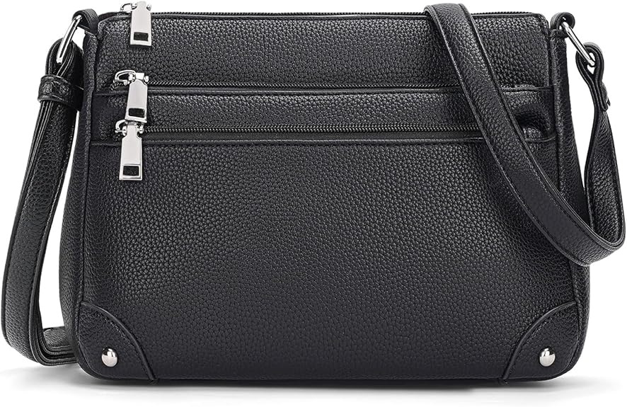 Kiss Sea Vegan Leather Crossbody Bags for Women Small Crossbody Purses with Adjustable Strap