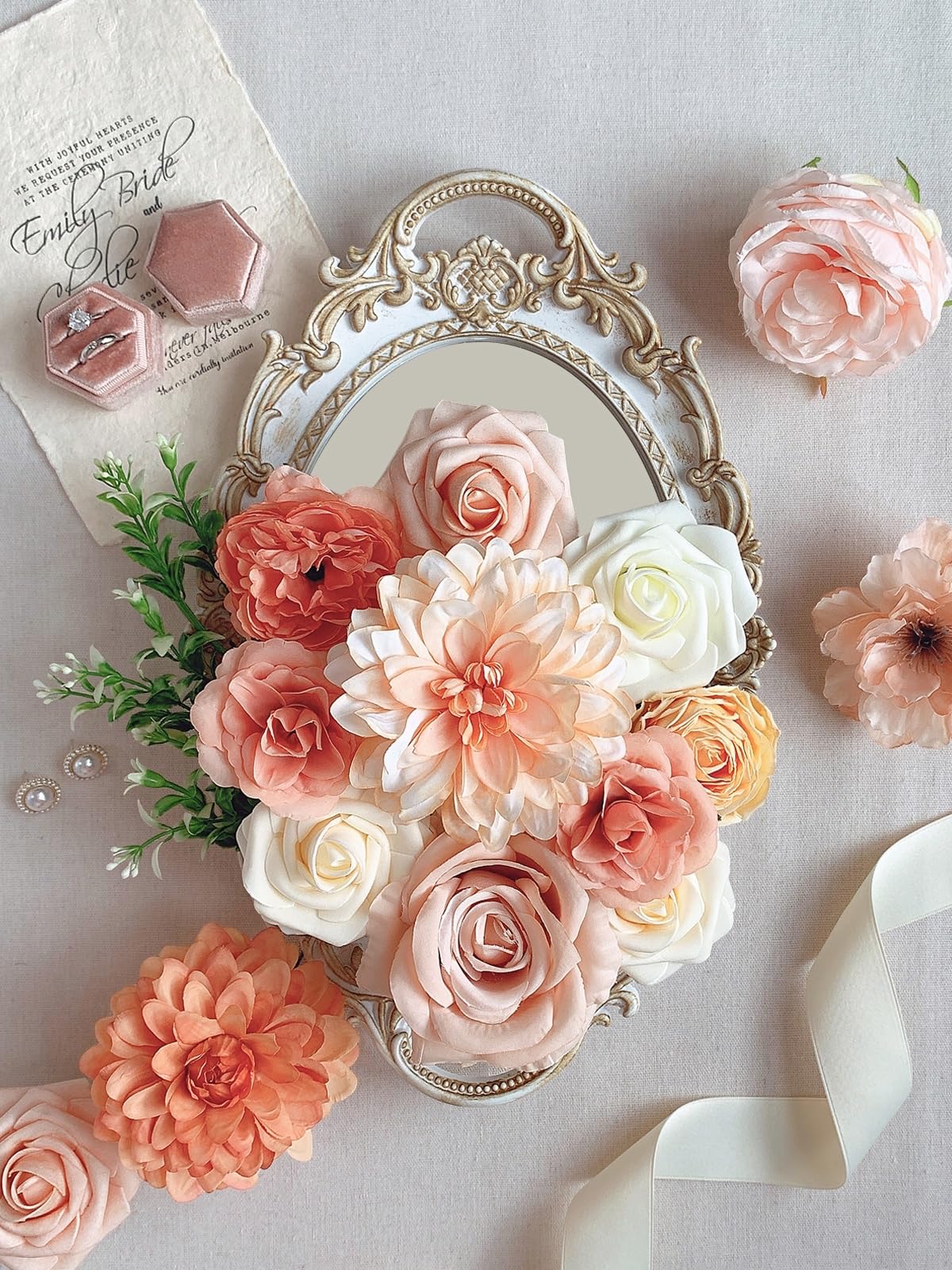 口紅 ARSOA Fresh Flower Set NW Orange Amazon.com: FACINOC Roses Artificial Flowers Orange Fake Flower
