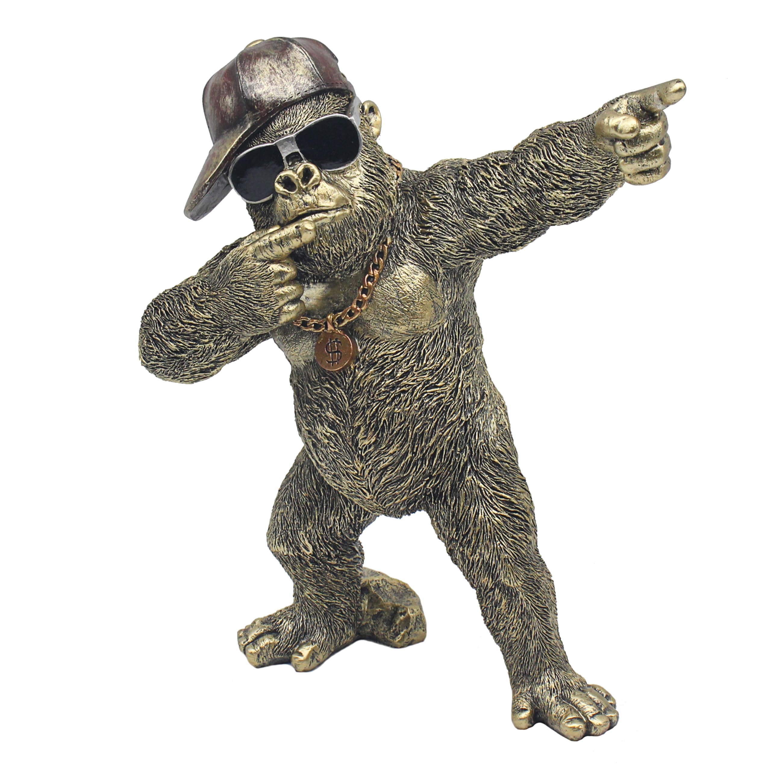 Figurines de gorille Animals with Attitude déco maison et bureau