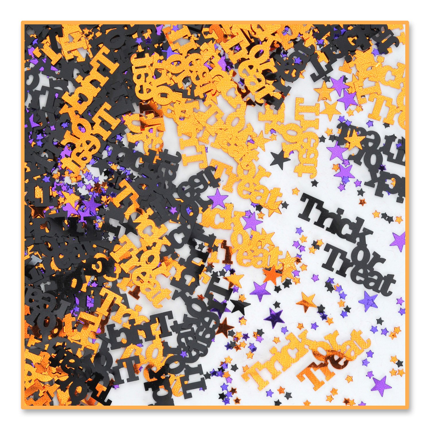 Beistle Truco o Tratar Confeti, Color Naranja/Negro/Morado