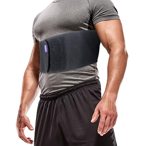 Everyday Medical Broken Rib Brace para hombres y mujeres, soporte de compresión de carbón de bambú, acelera la curación de costillas agrietadas,