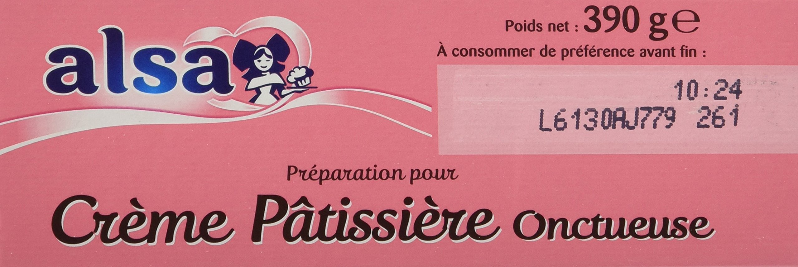 Alsa Préparation Crème Patissière 3 Sachets 390g - Lot de 3