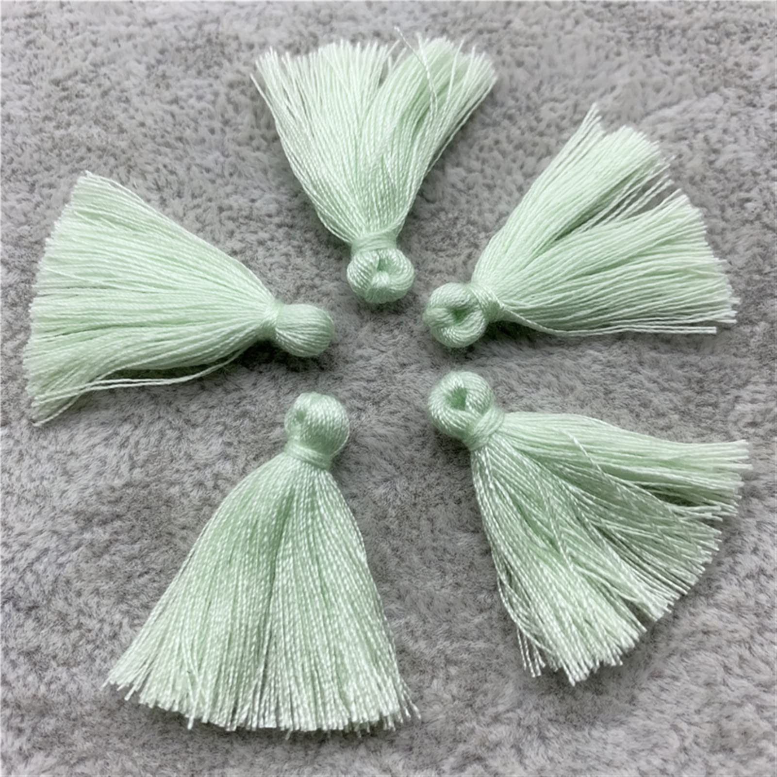 50 pz/Lotto 3cm Cotone Piccole Nappe,Frange di Cotone,Nappe Trim per Cucire Tende Accessori Decorazione Domestica di Nozze Fai da Te (Colore : 09) (20)