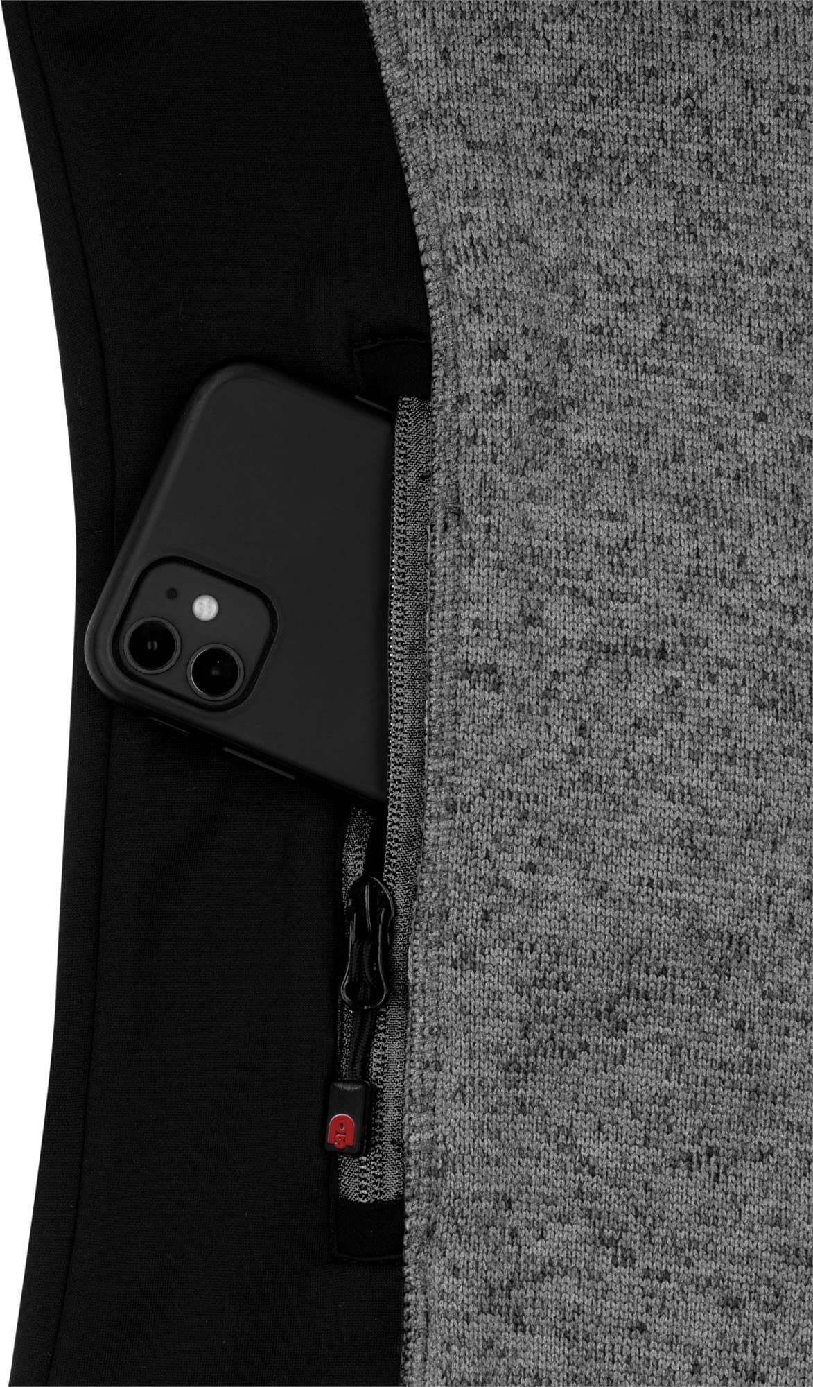 normani Damen Strickweste Outdoor Fleeceweste mit Reißverschlusstaschen und Neopren - Ärmellose Outdoor Weste Übergangsweste, warme 310 g/m² Grammatur