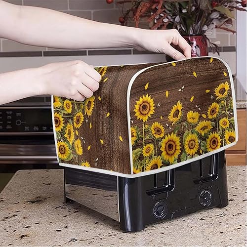Miniatura 130 de Funda para horno con estampado de galaxia, protector de máquina de pan de cocina, cubierta para tostadora de 2 rebanadas de gato lunar para el Gato