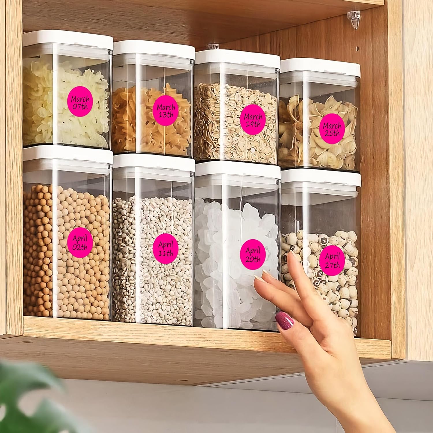 3/4 Inch Round Color Coding Labels - 10 Rolls, 10000 Dots - Permanent Adhesive, Easy to Peel, Vibrant Colors, Round Color Dot Labels for Organizing (Fluorescent Pink