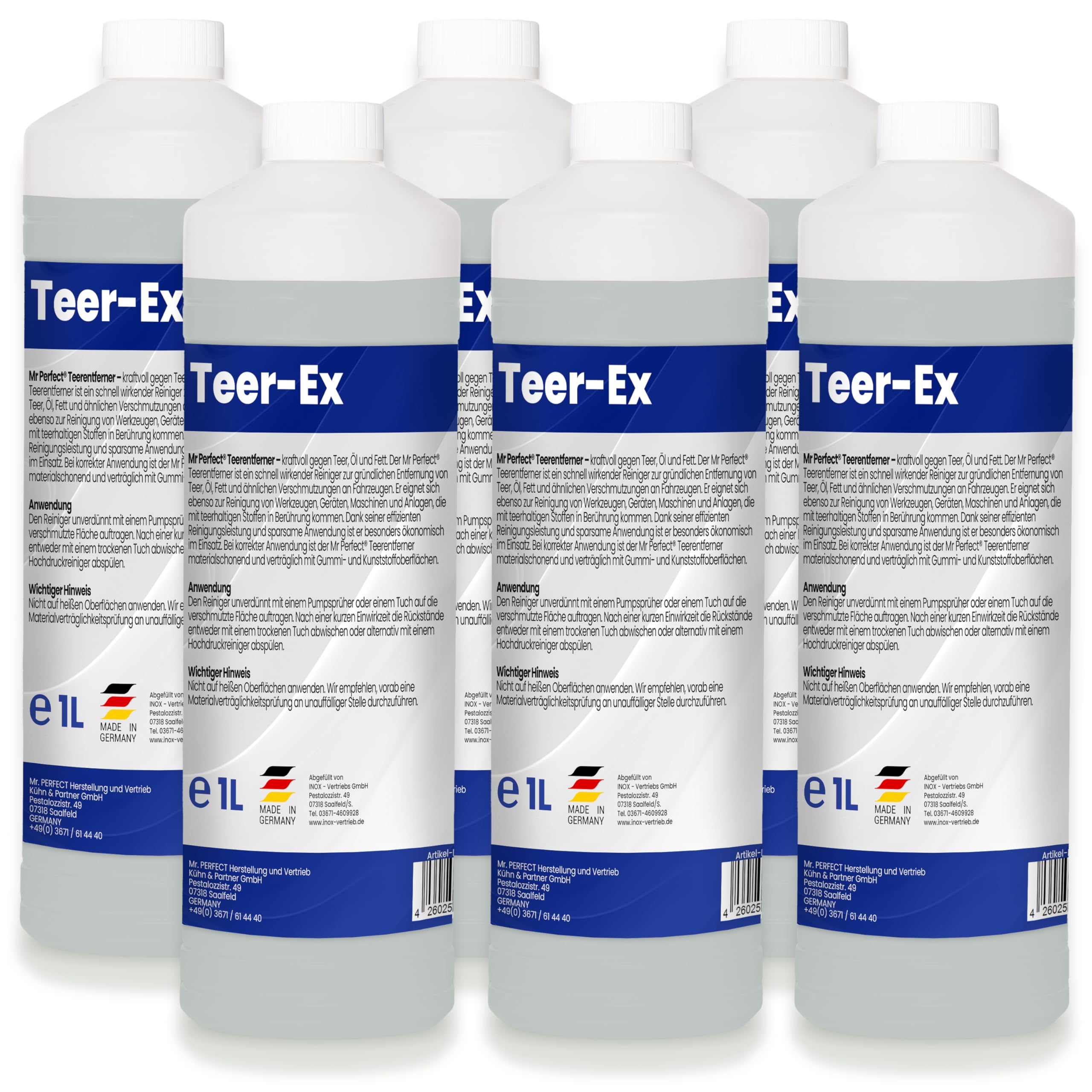 Mr. Perfect Dissolvant goudron et bitume voiture 6 x 1 L