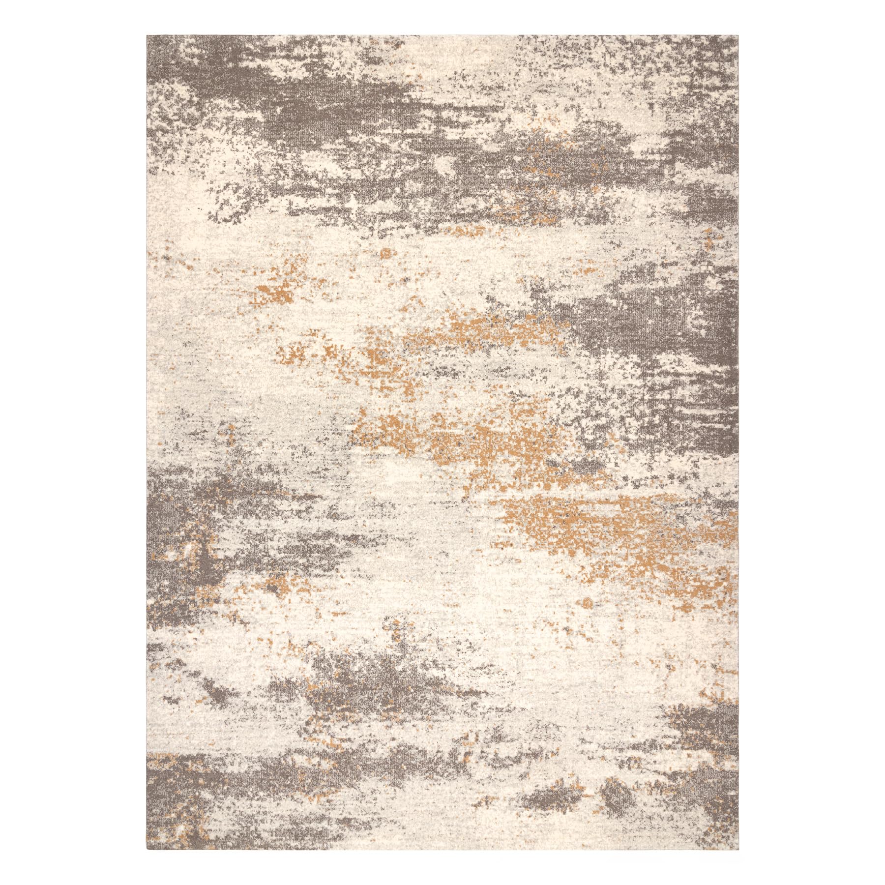 rugsx Wollteppich Abby 486.28.LA110 OSTA Kollektion, 100% Wolle, Vintage, modern beige/grau 80x160 cm