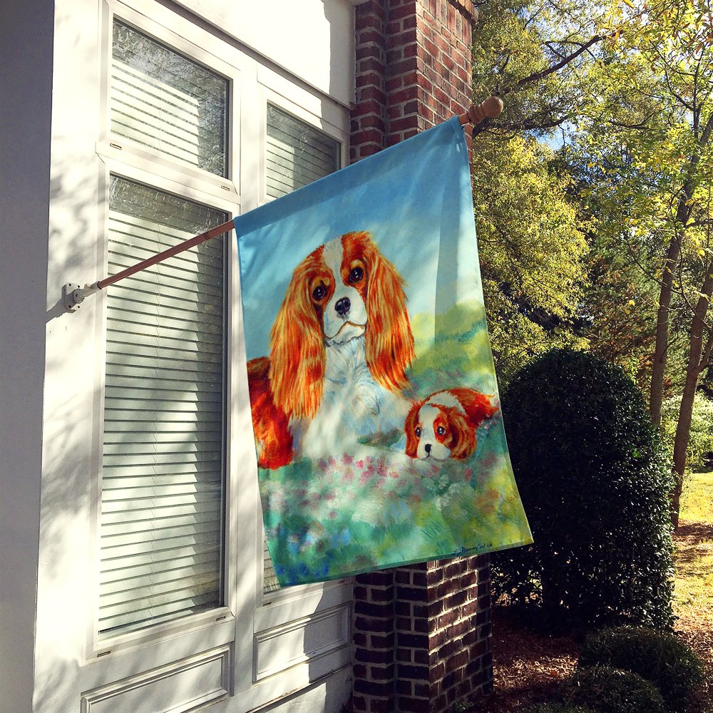 Caroline's Treasures 7019CHF Bandiera Cavalier Spaniel Momma's Love su tela, misura grande, multicolore