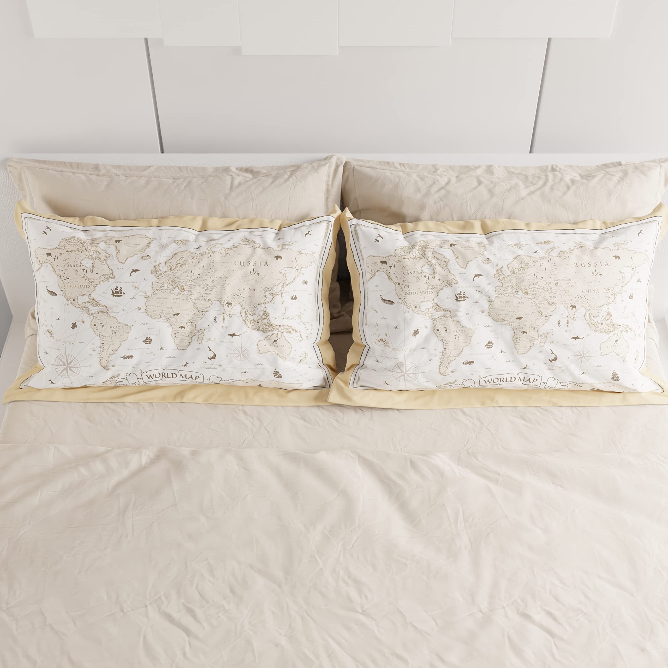 PETTI Artigiani Italiani, Bed Pillowcases, Pair of Pillowcases 50 x 80 cm, Pillow Case, Hypoallergenic Microfibre Pillowcases - Image 4