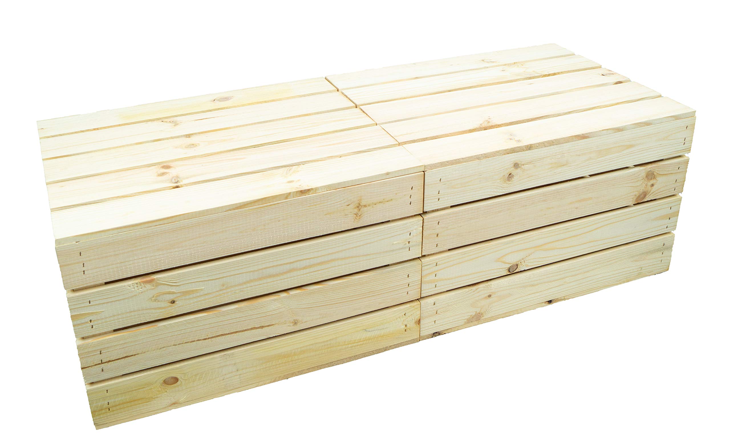 Kistenkolli Altes Land Obstkiste Holztruhe geflammt oder Natur mit Deckel 48 x 36 x 27cm Holzkiste mit Deckel Schatztruhe Aufbewahrungskiste (Natur, 2)