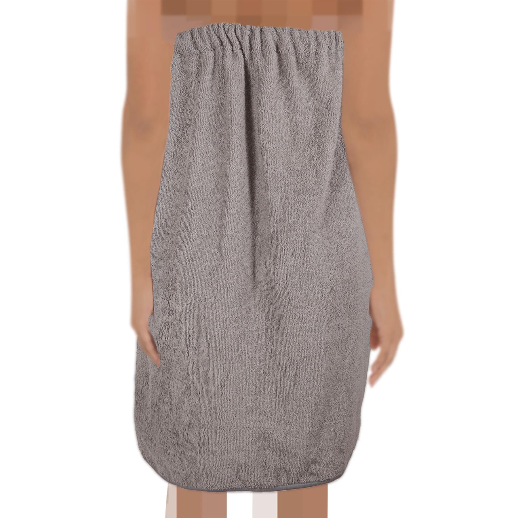 A2Z Damski ręcznik spa owijany luksusowy 100% bawełna kąpiel body Wrap - ręcznik Wrap 141 szary 20-22