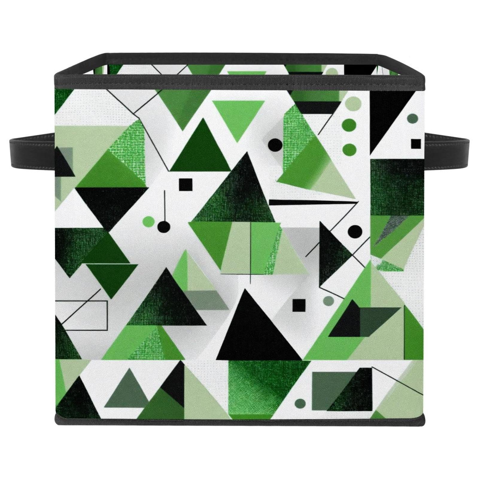 Boîte de rangement pliable pour meuble de salon, panier cube de rangement durable avec poignée cuir de qualité