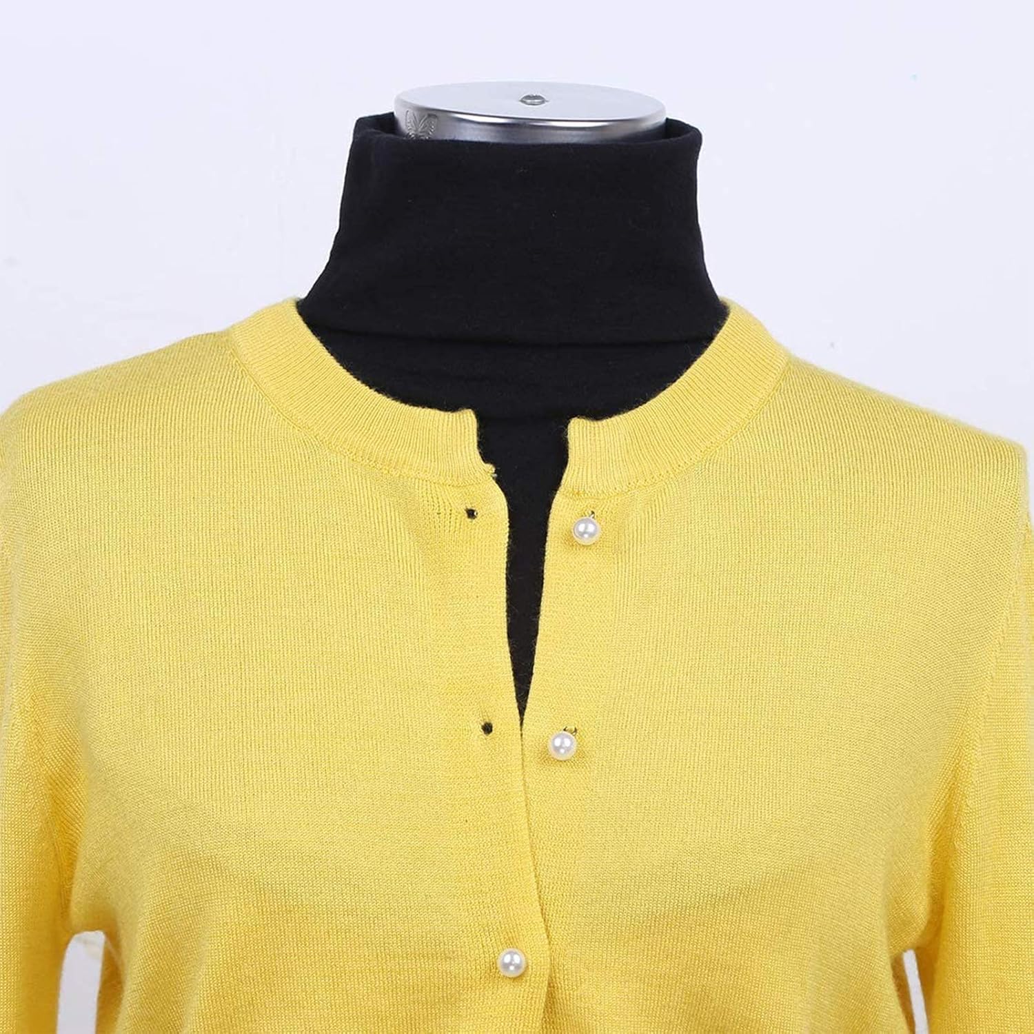 Womens Girls Fake Collar Dickey Detachable High Neck Top Cotton half Blouse Collar Neck - Image 5