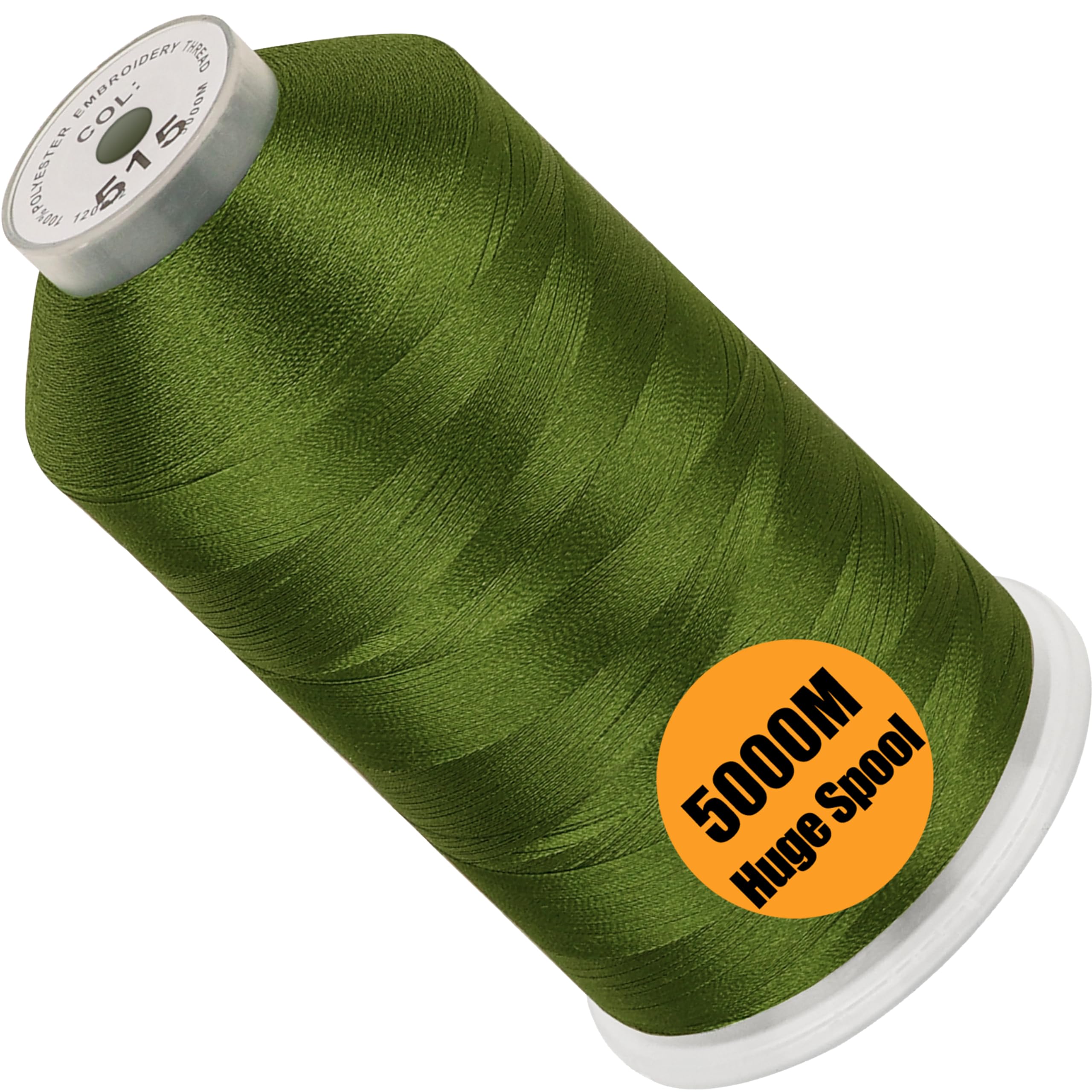 New brothread 5000M Huge Spool Embroidery Machine Thread -Moss Green