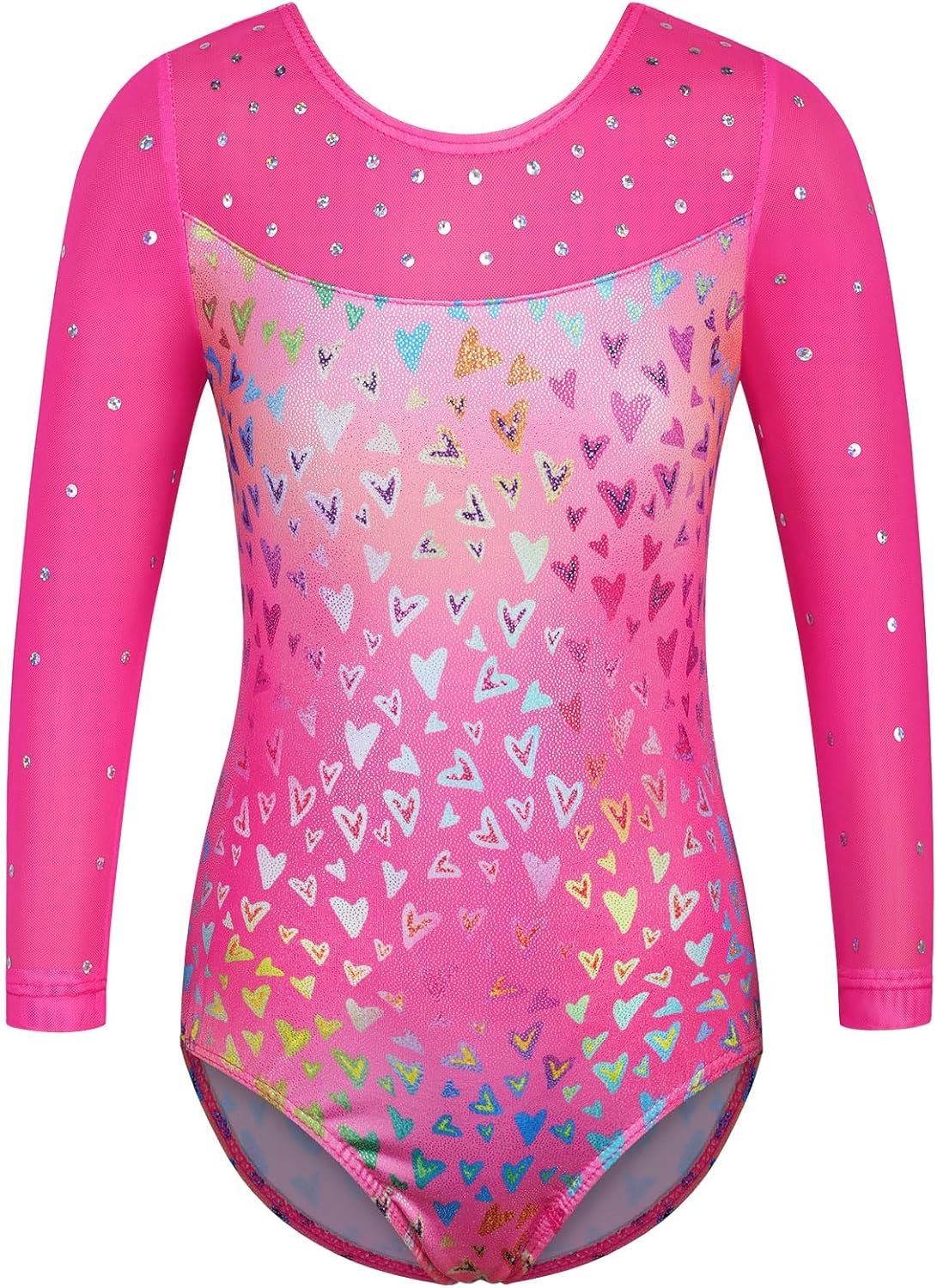 BAOHULU Gymnastics Leotard for Girls with Shorts Set 3/4 Sleeve Kids Shiny Practice Dancewear - Image 2